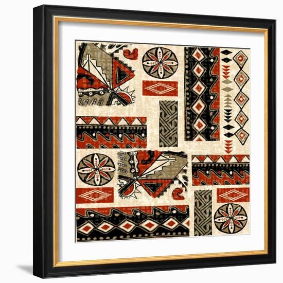 Southwest Textile II-Nicholas Biscardi-Framed Art Print