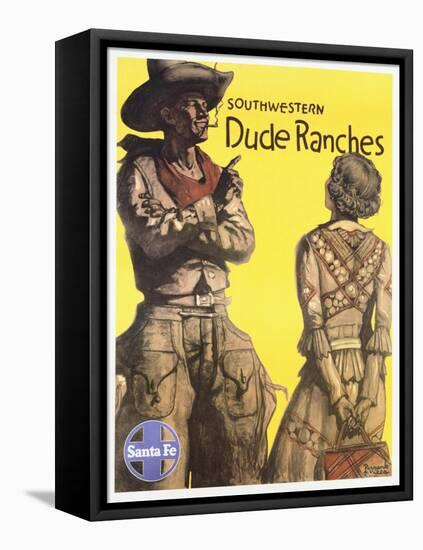 Southwestern Dude Ranches Poster-Hernando G. Villa-Framed Premier Image Canvas