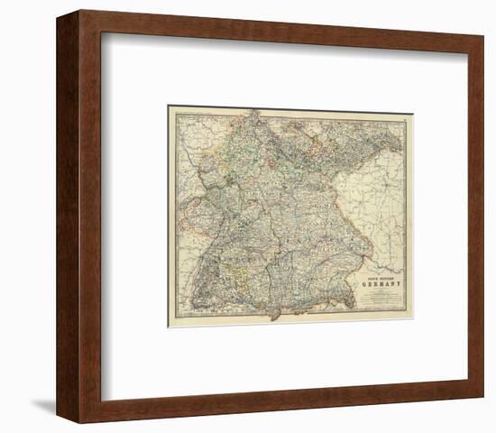 Southwestern Germany, c.1861-Alexander Keith Johnston-Framed Art Print