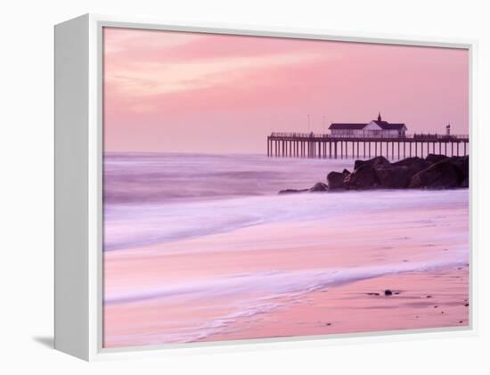 Southwold Pier at Dawn, Suffolk, UK-Nadia Isakova-Framed Premier Image Canvas