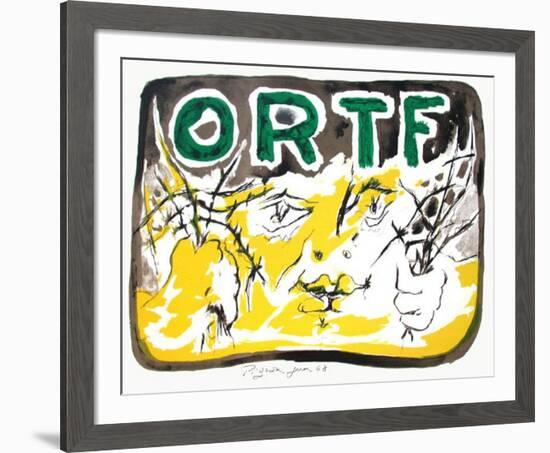 Soutien à l'ORTF-Edouard Pignon-Framed Premium Edition