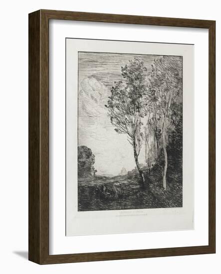 Souvenir D'Italie, 1863-Jean-Baptiste-Camille Corot-Framed Giclee Print