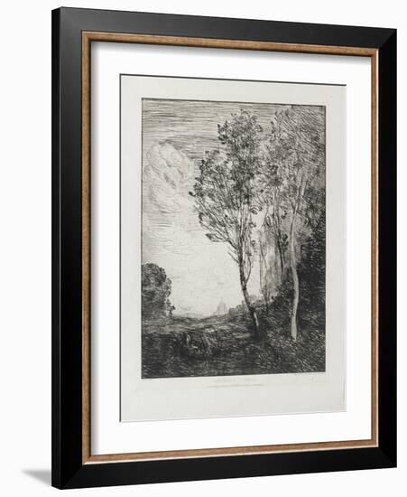 Souvenir D'Italie, 1863-Jean-Baptiste-Camille Corot-Framed Giclee Print