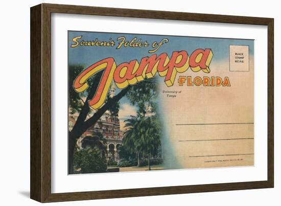 'Souvenir Folder of Tampa, Florida - University of Tampa', c1940s-Unknown-Framed Giclee Print