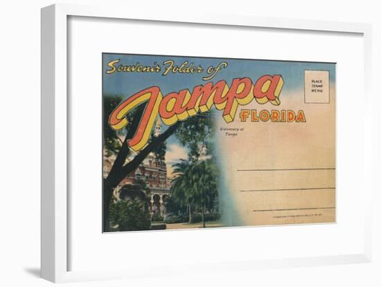 'Souvenir Folder of Tampa, Florida - University of Tampa', c1940s-Unknown-Framed Giclee Print