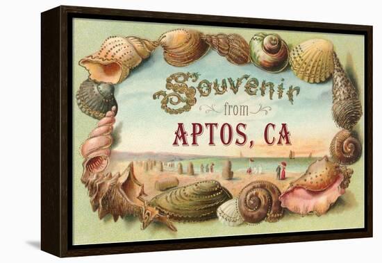 Souvenir from Aptos, California-null-Framed Stretched Canvas