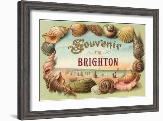 Souvenir from Brighton, England-null-Framed Art Print