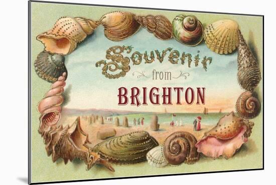 Souvenir from Brighton, England-null-Mounted Art Print