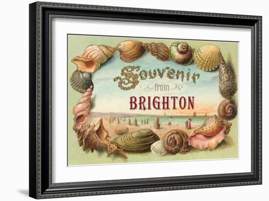 Souvenir from Brighton, England-null-Framed Art Print