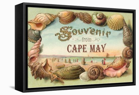 Souvenir from Cape May, New Jersey-null-Framed Stretched Canvas
