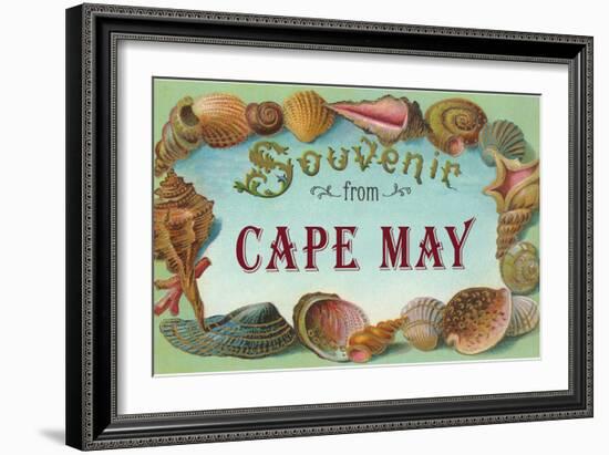 Souvenir from Cape May, New Jersey-null-Framed Art Print