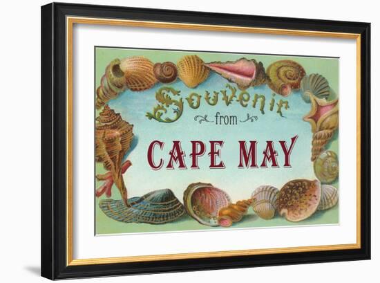 Souvenir from Cape May, New Jersey-null-Framed Art Print