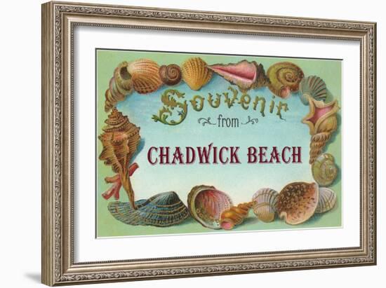 Souvenir from Chadwick Beach, New Jersey-null-Framed Art Print