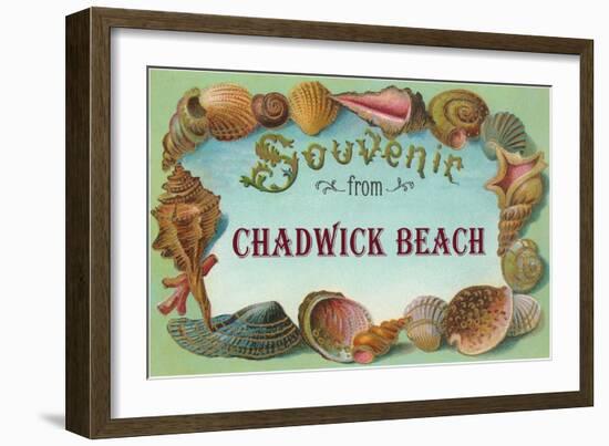 Souvenir from Chadwick Beach, New Jersey-null-Framed Art Print