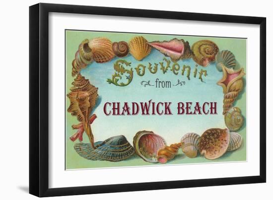 Souvenir from Chadwick Beach, New Jersey-null-Framed Art Print