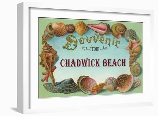 Souvenir from Chadwick Beach, New Jersey-null-Framed Art Print