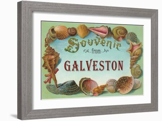 Souvenir from Galveston, Texas-null-Framed Art Print