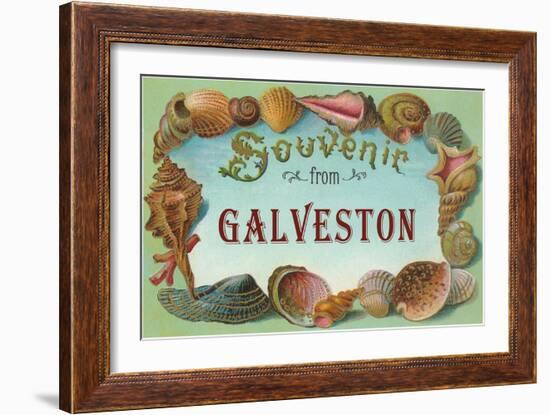 Souvenir from Galveston, Texas-null-Framed Art Print