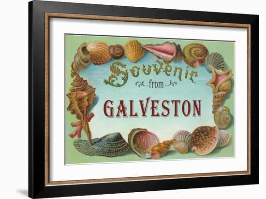 Souvenir from Galveston, Texas-null-Framed Art Print