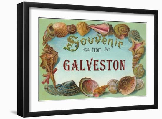 Souvenir from Galveston, Texas-null-Framed Art Print