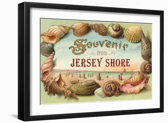 Souvenir from Jersey Shore, New Jersey-null-Framed Art Print