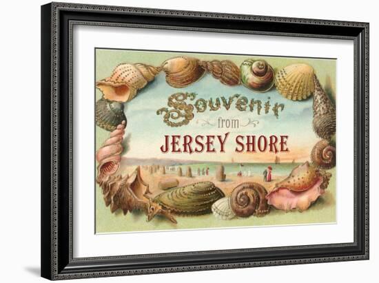 Souvenir from Jersey Shore, New Jersey-null-Framed Art Print