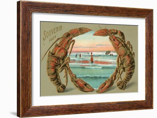 Souvenir from ... Lobsters-null-Framed Art Print