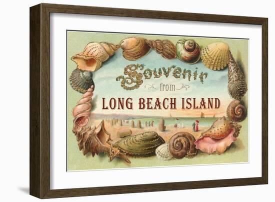 Souvenir from Long Beach Island, New Jersey-null-Framed Art Print