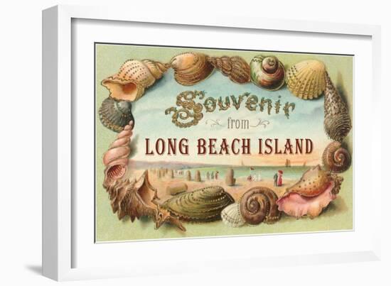 Souvenir from Long Beach Island, New Jersey-null-Framed Art Print