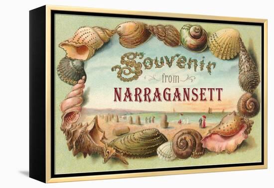 Souvenir from Narragansett, Rhode Island-null-Framed Stretched Canvas