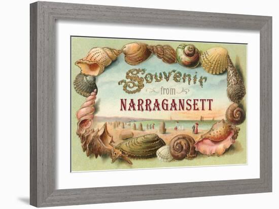 Souvenir from Narragansett, Rhode Island-null-Framed Art Print