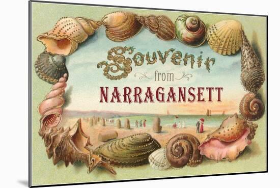 Souvenir from Narragansett, Rhode Island-null-Mounted Art Print