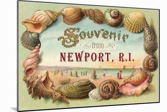 Souvenir from Newport, Rhode Island-null-Mounted Art Print