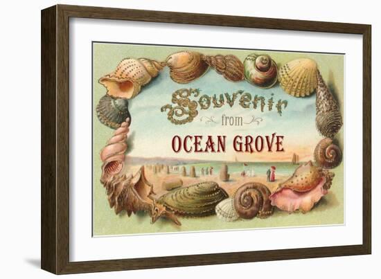 Souvenir from Ocean Grove, New Jersey-null-Framed Art Print