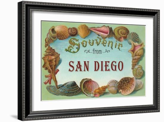 Souvenir from San Diego, California-null-Framed Art Print