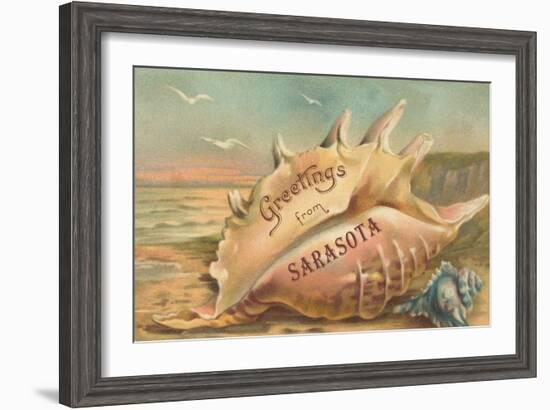 Souvenir from Sarasota, Florida-null-Framed Art Print