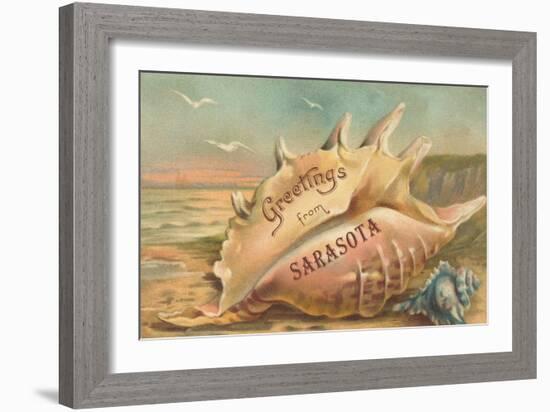 Souvenir from Sarasota, Florida-null-Framed Art Print