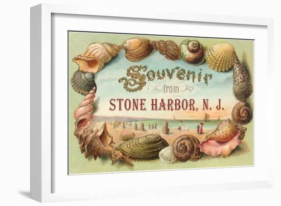 Souvenir from Stone Harbor, New Jersey-null-Framed Art Print