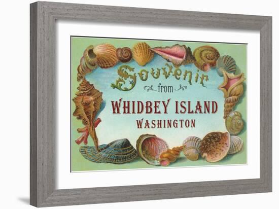 Souvenir from Whidbey Island, Washington-null-Framed Art Print