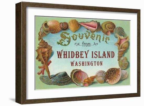 Souvenir from Whidbey Island, Washington-null-Framed Art Print