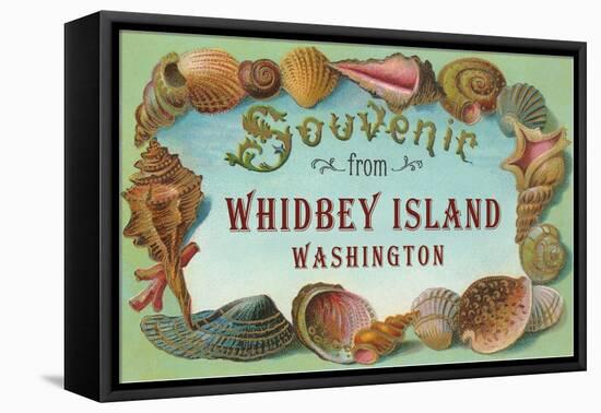 Souvenir from Whidbey Island, Washington-null-Framed Stretched Canvas