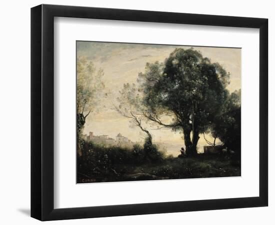 Souvenir of Castel Gandolfo-Jean-Baptiste-Camille Corot-Framed Giclee Print