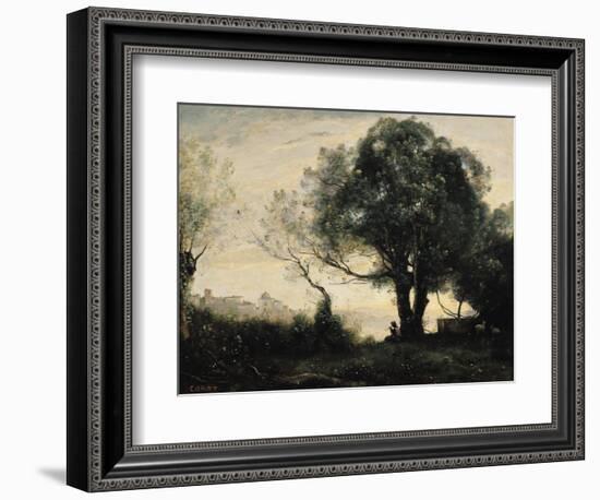 Souvenir of Castel Gandolfo-Jean-Baptiste-Camille Corot-Framed Giclee Print