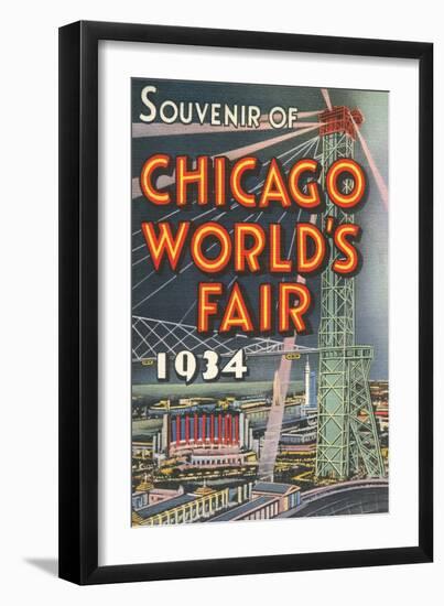 Souvenir of Chicago World's Fair, 1934-null-Framed Art Print