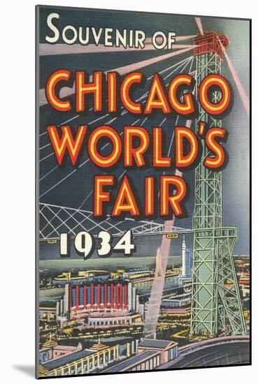 Souvenir of Chicago World's Fair, 1934-null-Mounted Art Print