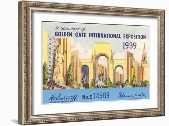 Souvenir of International Exposition, San Francisco, California-null-Framed Art Print