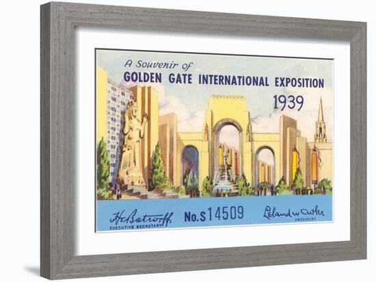 Souvenir of International Exposition, San Francisco, California-null-Framed Art Print