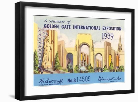 Souvenir of International Exposition, San Francisco, California-null-Framed Art Print