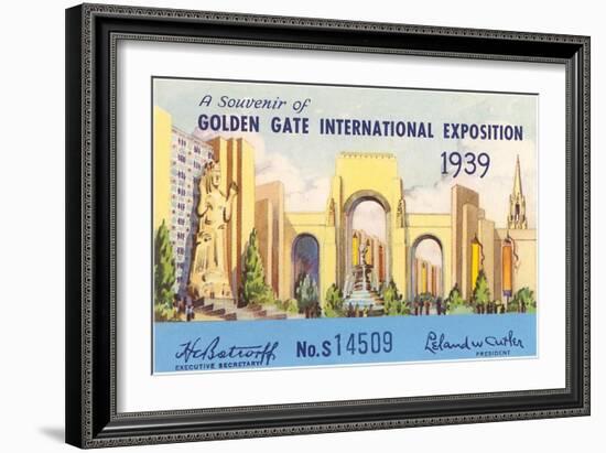 Souvenir of International Exposition, San Francisco, California-null-Framed Art Print