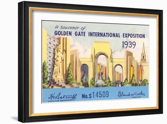 Souvenir of International Exposition, San Francisco, California-null-Framed Art Print